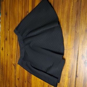 Black Mini Skater Skirt, size L
